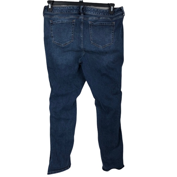 Torrid Distressed Destroyed Denim Jeans Boyfriend Cut Cotton Spandex Plus SZ 18R - Picture 4 of 8